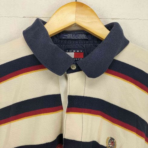 トミーヒルフィガー TOMMY HILFIGER ロゴ刺繍ラガーシャツ メンズ JPN:XL