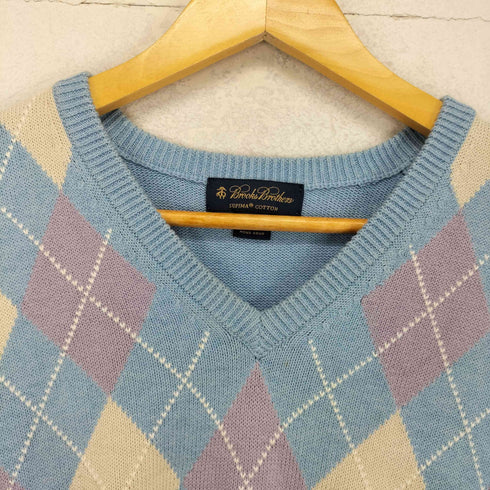 ブルックスブラザーズ BROOKS BROTHERS SUPIMA COTTON アーガイルニットベスト メンズ JPN:L