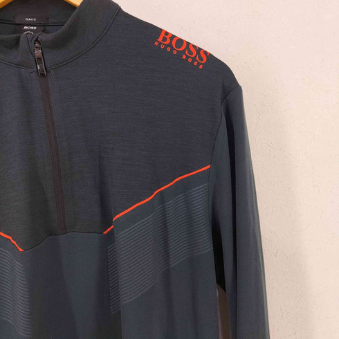 ヒューゴボス HUGO BOSS SLIM FIT ハーフジップ ゴルフ カットソー メンズ L