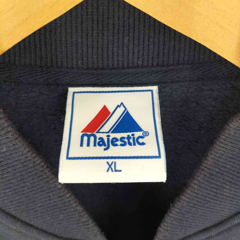 マジェスティック MAJESTIC チームロゴ刺繍 スウェットジップベスト メンズ