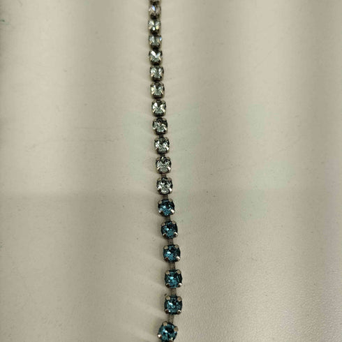ディオール Dior GRADIENT BLUE CRYSTALS NECKLACE クリスタルチェーンネックレス レディース