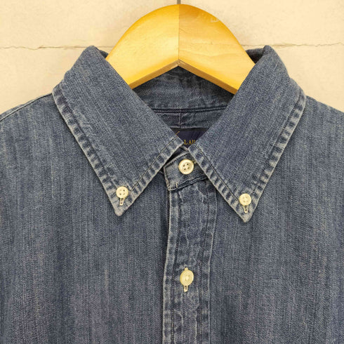 ラルフローレン RALPH LAUREN CLASSIC FIT ポニー刺繍オックスフォードデニムシャツ メンズ JPN:M
