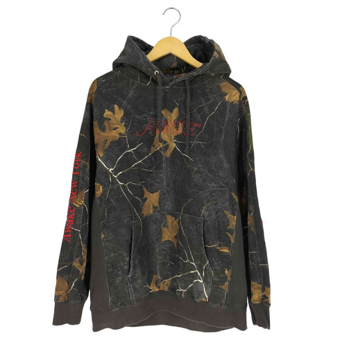 アウェイク Awake NY Classic Outline Logo PANELED Embroidered Hoodie REAL Tree クラシック アウトライン パネル刺繍 リアルツリー パーカー メンズ JPN:L