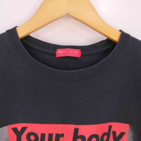 ユニクロ UNIQLO 旧タグ 両面メッセージプリント クルーネック Tシャツ メンズ JPN:L