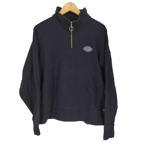 ディッキーズ Dickies ロゴ刺繍ハーフジップスウェット メンズ JPN:L