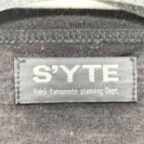 サイトバイヨウジヤマモト syte by Yohji Yamamoto AC/WOOL PE/VELOR LEOPARD ASYMMETRY DRAPE T メンズ 3