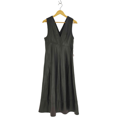 アズールバイマウジー AZUL by moussy FAUX LEATHER LONG ONEPIECE フェイクレザー ロングワンピース レディース JPN:M