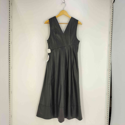 アズールバイマウジー AZUL by moussy FAUX LEATHER LONG ONEPIECE フェイクレザー ロングワンピース レディース JPN:M