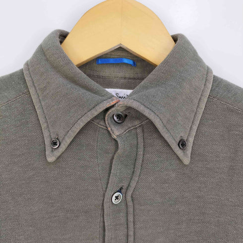 ポールスミスロンドン Paul Smith LONDON ポケット コットンナイロン ボタンダウンシャツ メンズ import:M