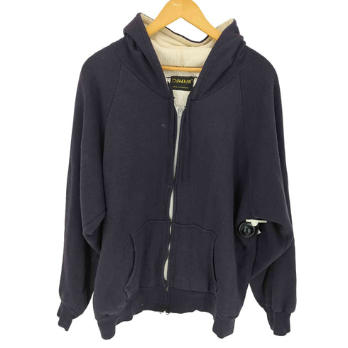 CHANDLER 片爪YKK MADE IN ROMANIA ダブルフェイス 70S 裏地サーマルジップアップパーカー メンズ JPN:XL