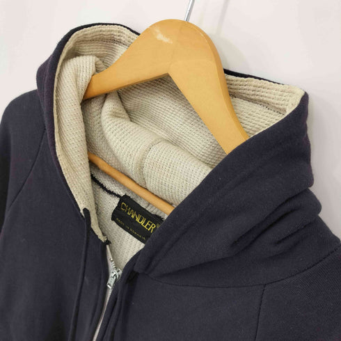 CHANDLER 片爪YKK MADE IN ROMANIA ダブルフェイス 70S 裏地サーマルジップアップパーカー メンズ JPN:XL