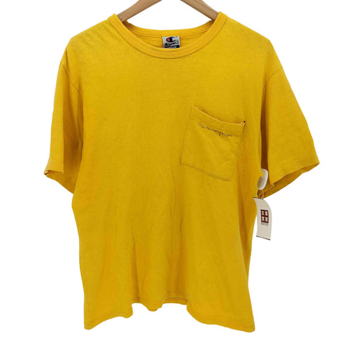 チャンピオン Champion 90S USA製 AUTHENTIC ATHLETIC APPAREL 胸ポケット クルーネック 半袖 Tシャツ メンズ import:M