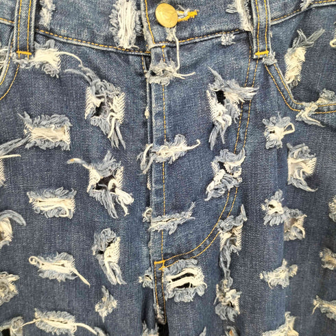 ヴィヴィアンウエストウッド アングロマニア Vivienne Westwood ANGLOMANIA 90S カット&スラッシュデニムパンツ メンズ 33