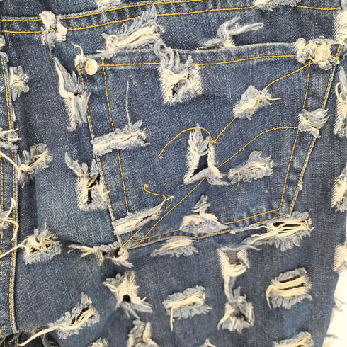 ヴィヴィアンウエストウッド アングロマニア Vivienne Westwood ANGLOMANIA 90S カット&スラッシュデニムパンツ メンズ 33