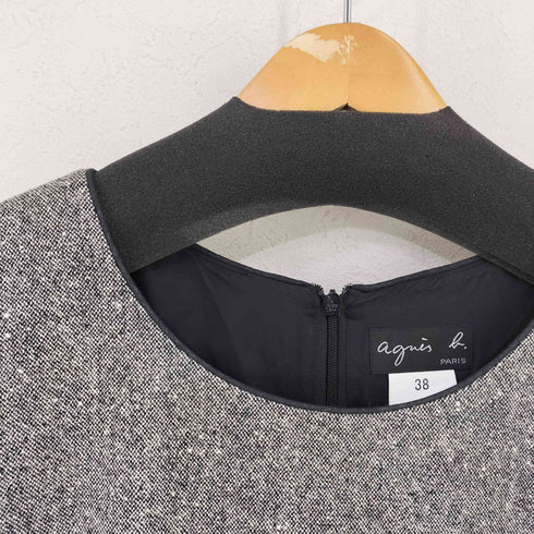 アニエスベー agnes b. 半袖ウールワンピース レディース JPN:38