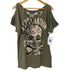 ghost of harlem フロントプリント S/S Tシャツ レディース