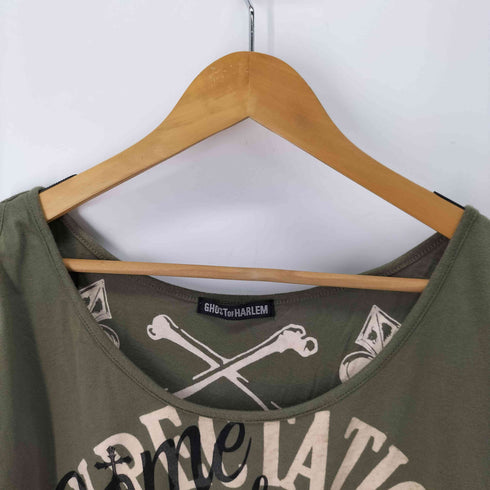 ghost of harlem フロントプリント S/S Tシャツ レディース