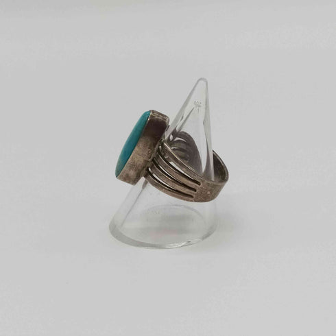 ナバホ NAVAJO STERLING刻印 B刻印 ターコイズ リング インディアンジュエリー メンズ 15号