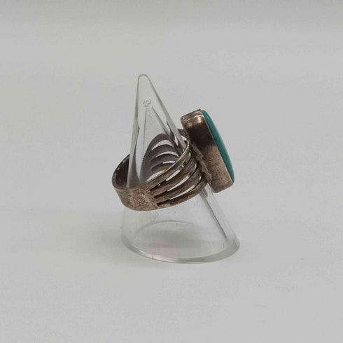 ナバホ NAVAJO STERLING刻印 B刻印 ターコイズ リング インディアンジュエリー メンズ 15号
