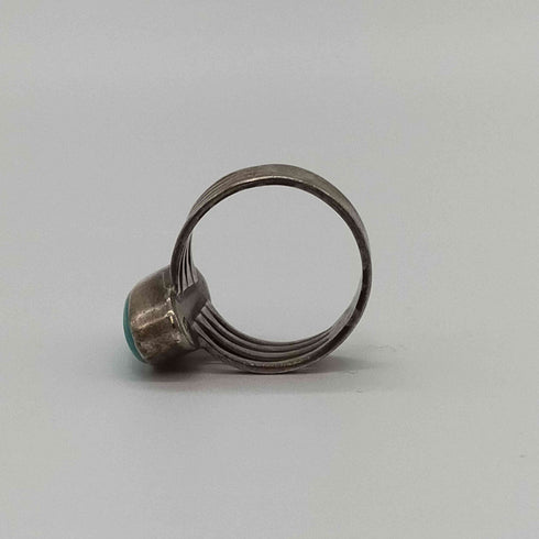 ナバホ NAVAJO STERLING刻印 B刻印 ターコイズ リング インディアンジュエリー メンズ 15号