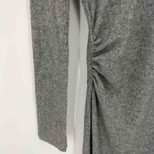 ザラ ZARA ハイネック ギャザー ニット ワンピース レディース import:M