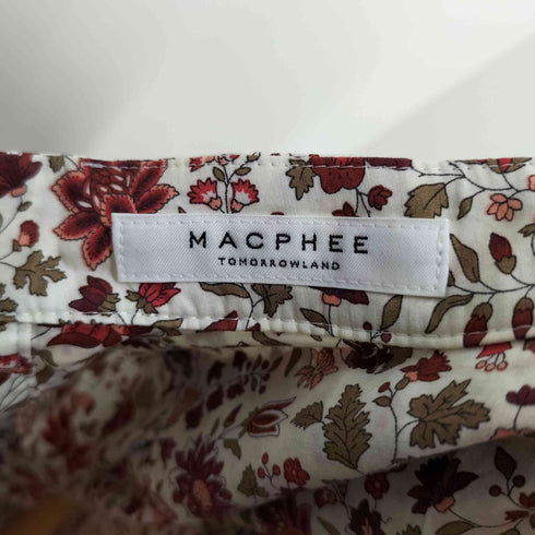 マカフィー MACPHEE 22AW プリント スタンドネックチュニックシャツ レディース JPN:36