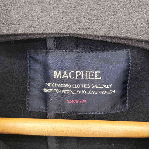 マカフィー MACPHEE ウールショートダッフルコート レディース JPN:36