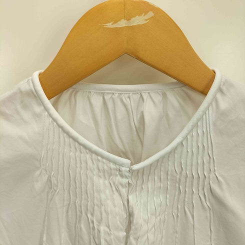 トゥモローランドコレクション TOMORROWLAND collection 24AW ストレッチブロード ピンタックブラウス レディース JPN:36