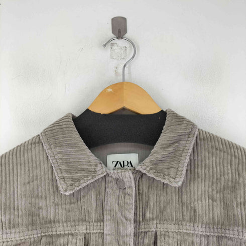 ザラ ZARA クロップド コーデュロイジャケット レディース US M