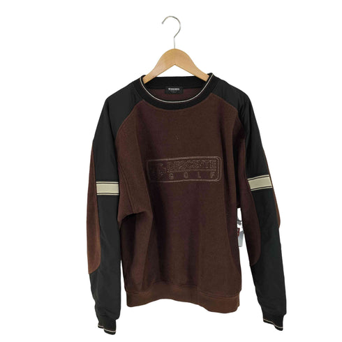 デサントゴルフ descente GOLF フリースナイロン切替 フロトロゴ刺繍スウェット メンズ JPN:L