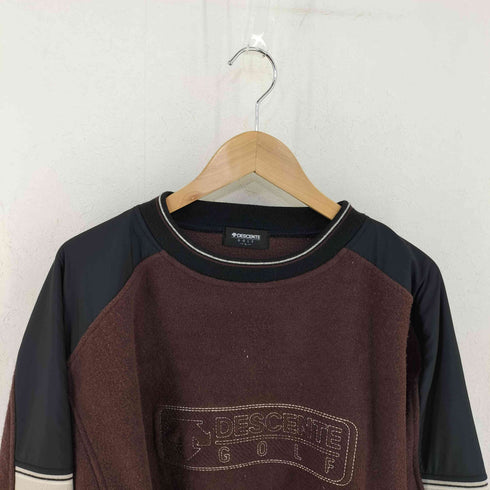 デサントゴルフ descente GOLF フリースナイロン切替 フロトロゴ刺繍スウェット メンズ JPN:L