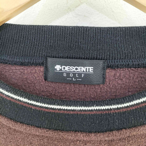 デサントゴルフ descente GOLF フリースナイロン切替 フロトロゴ刺繍スウェット メンズ JPN:L
