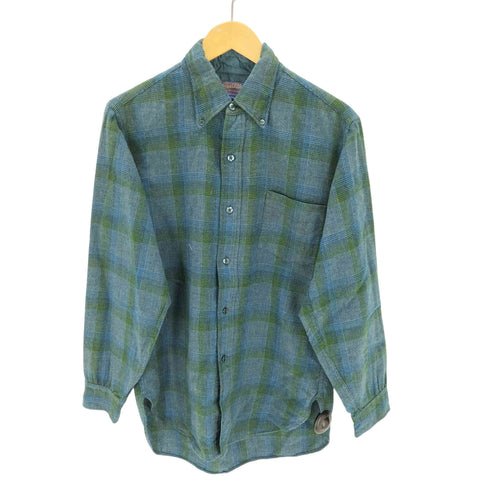 ペンドルトン PENDLETON PURE VIRGIN WOOL チェック柄 ボタンダウンネルシャツ メンズ JPN:M