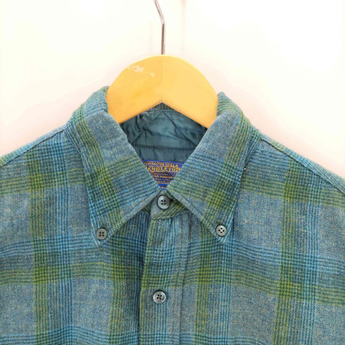 ペンドルトン PENDLETON PURE VIRGIN WOOL チェック柄 ボタンダウンネルシャツ メンズ JPN:M