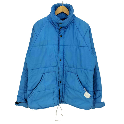 レイ REI 80s USA製 白タグ リップストップ ナイロンパファージャケット メンズ import:L