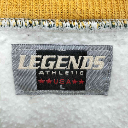 LEGENDS フロントロゴ クルーネック リブ スウェット アメフト メンズ import:L