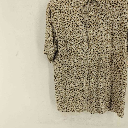クレイボーン Claiborne 総柄 シルク S/S シャツ メンズ import:M