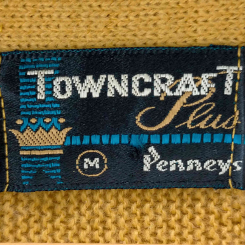 タウンクラフト TOWNCRAFT Plusタグ 黒タグ ストライプ アクリルカーディガン メンズ JPN:M