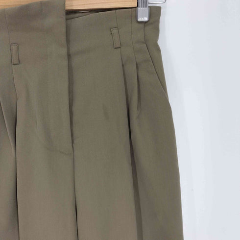 ルエレ Louere ハイウエスト 2タック スラックス パンツ レディース JPN:S