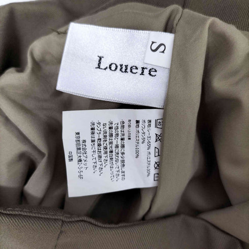 ルエレ Louere ハイウエスト 2タック スラックス パンツ レディース JPN:S