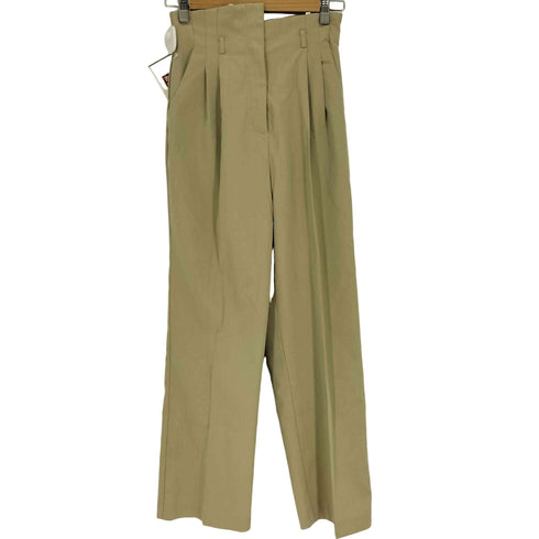 ルエレ Louere ハイウエスト 2タック スラックス パンツ レディース JPN:M