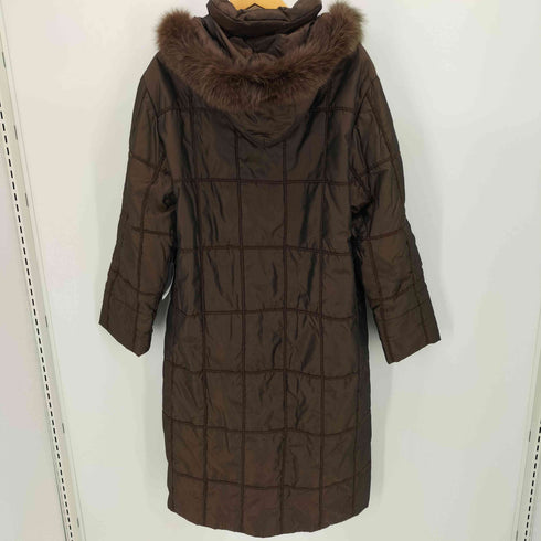 SUN ROSE フォックスファー フーデッド ダウンコート レディース