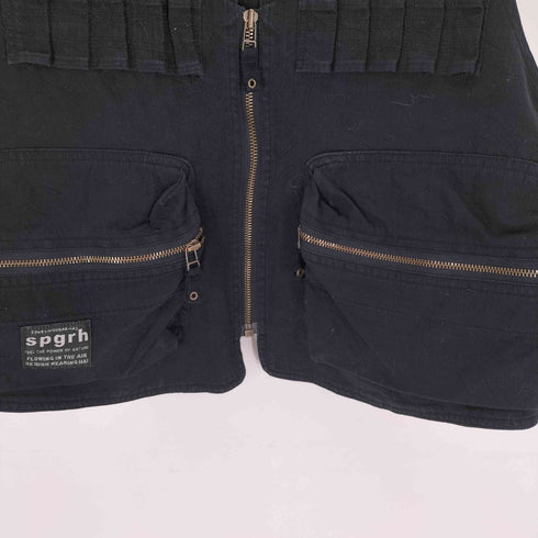 ハイスポーティングギア HAI SPORTING GEAR 80-90Sリネン混 ハンティングベスト メンズ JPN:M