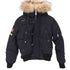ディースクエアード DSQUARED2 CROPPED FUR PUFFER BLOUSON N-2B型 ファー付き フーデッド ダウンジャケット メンズ US:40