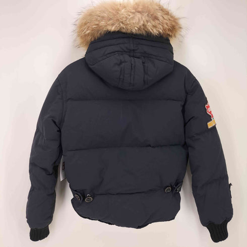 ディースクエアード DSQUARED2 CROPPED FUR PUFFER BLOUSON N-2B型 ファー付き フーデッド ダウンジャケット メンズ US:40