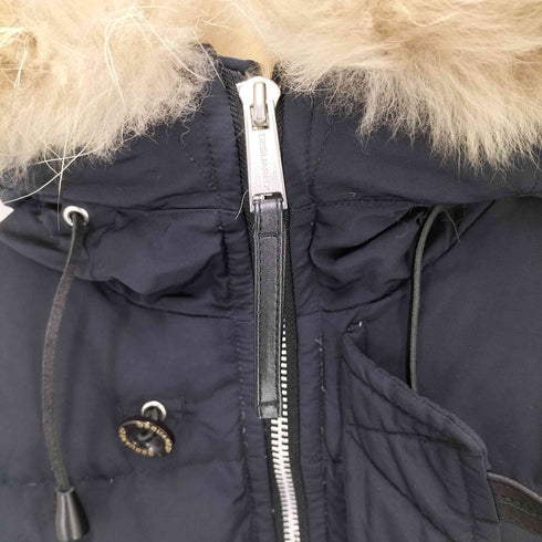 ディースクエアード DSQUARED2 CROPPED FUR PUFFER BLOUSON N-2B型 ファー付き フーデッド ダウンジャケット メンズ US:40