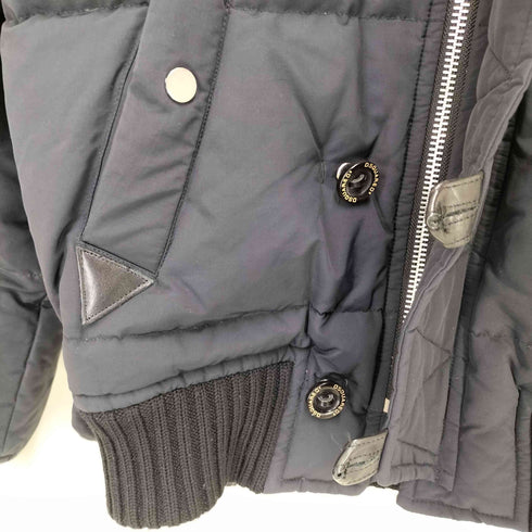 ディースクエアード DSQUARED2 CROPPED FUR PUFFER BLOUSON N-2B型 ファー付き フーデッド ダウンジャケット メンズ US:40