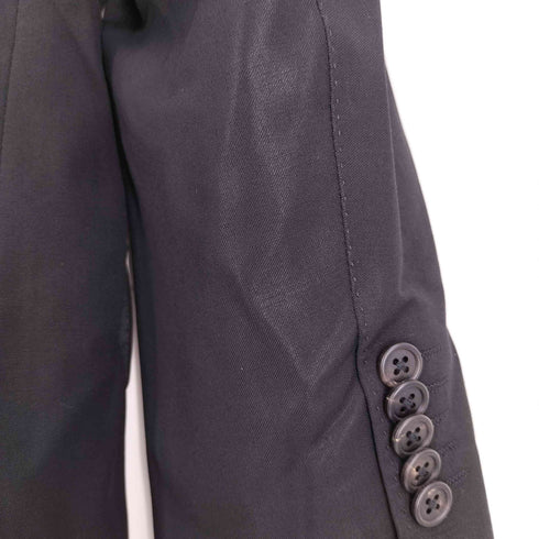 ポールスミス Paul Smith LESSONA社 ウール 2B テーラードジャケット センタープレス 裾ダブル スラックス パンツ スーツ セットアップ メンズ S