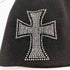 アンノウンロンドン UNKNOWN LONDON CROSS RHINESTONE BEANIE 十字架 ラインストーン ビーニー メンズ