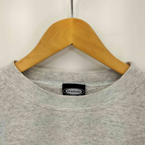 SESSIONS バックプリント スウェット メンズ import:M